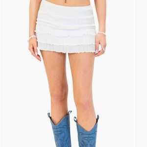 Edikted Tommy Frill Mini Skirt never worn